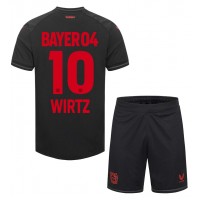 Bayer Leverkusen Florian Wirtz #10 Hemmaställ Barn 2023-24 Korta ärmar (+ Korta byxor)